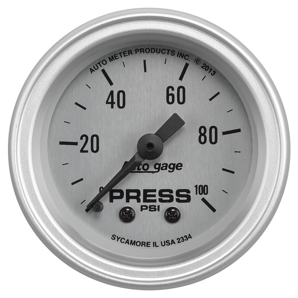 2-1/16" OIL PRESSURE, 0-100 PSI, AUTO GAGE